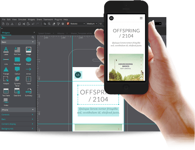 clickable wireframes tool