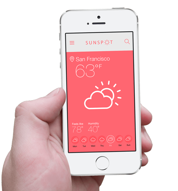 High-fidelity wireframes for mobile