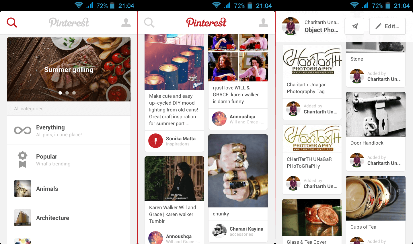 Pinterest adopts Card Design Pinterest adopts Card Design