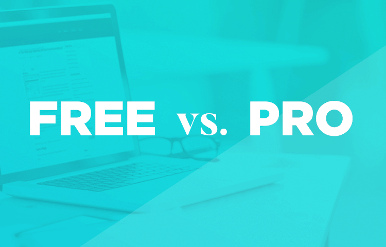 list of differences in pro and free versions of justinmind prototyping tool