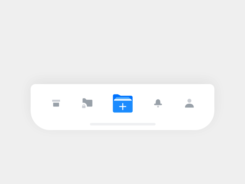 Small interaction design example - action bar