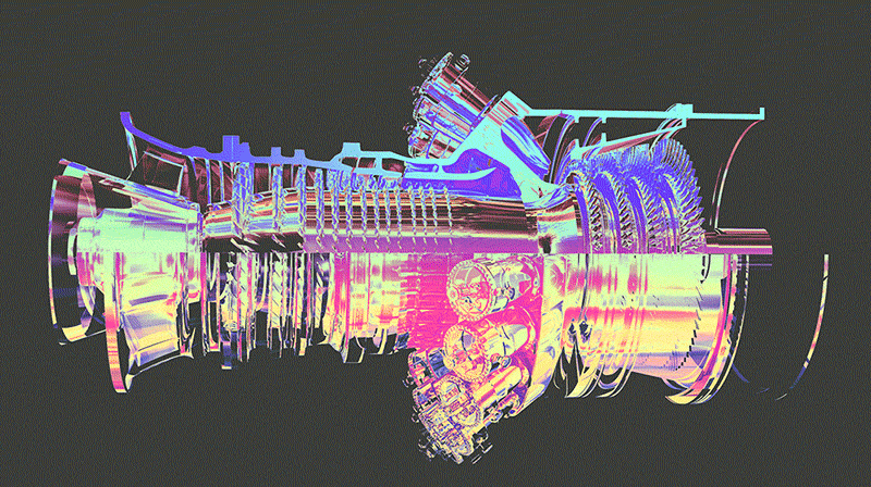 Machine gif - example of brand identity in gif design