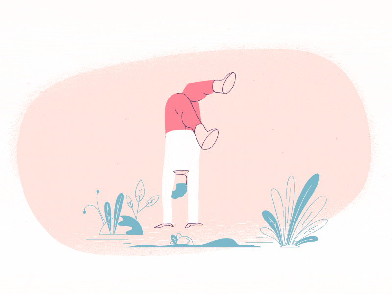GIF design example - ninja guy