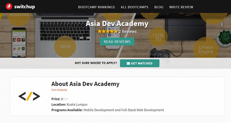 In-class app development course - Asia Dev Academy