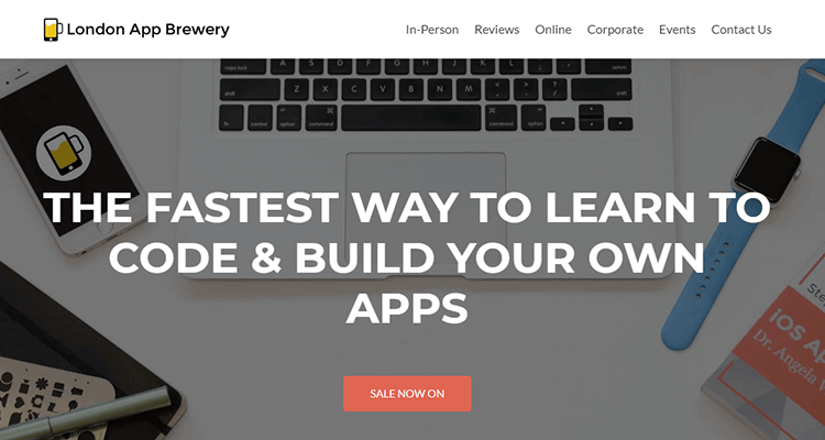 In-class app development course - London App Brewery