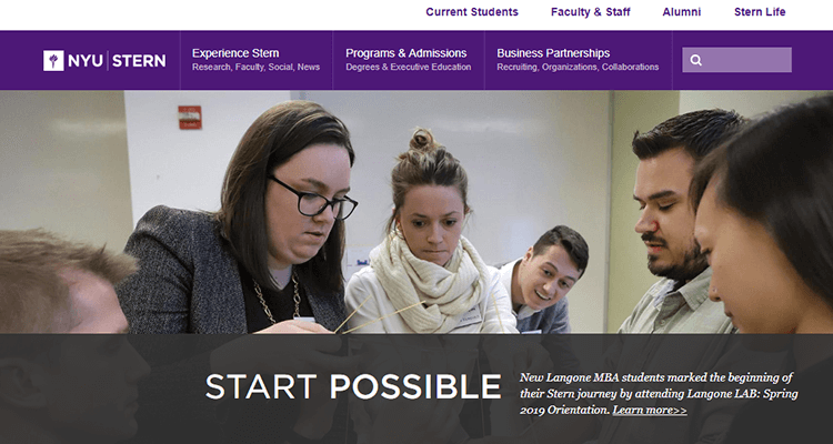 In-class product management course - NYU Stern, US