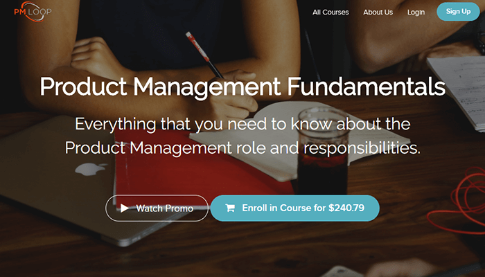 In-class product management course - PM Loop, online