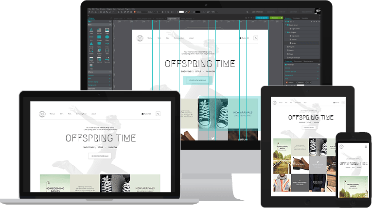 One wireframe all the screens
