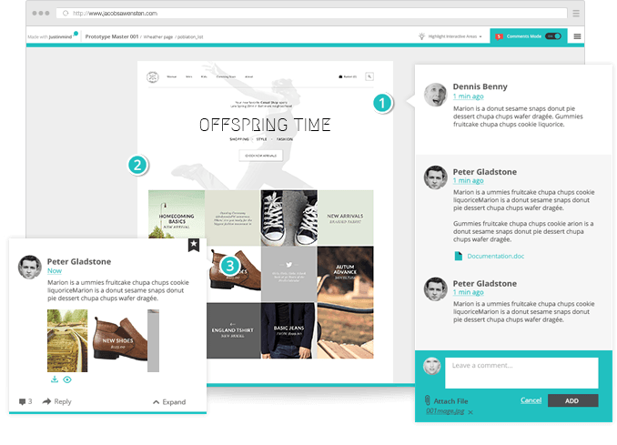 Share wireframe and get feedback