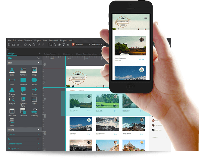 From mockup to interactive prototype